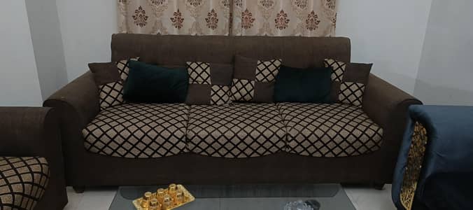 brown sofa set 5 seater