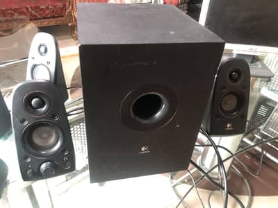 Logitech speaker and woofer set