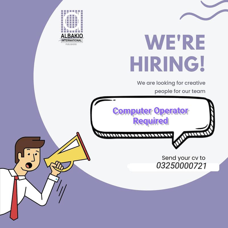 Computer Operator Required 0