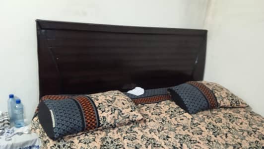 wooden bed