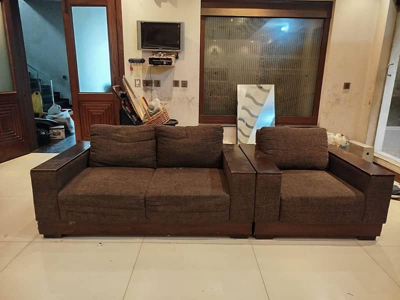 2 sofa sets 321 with table 3