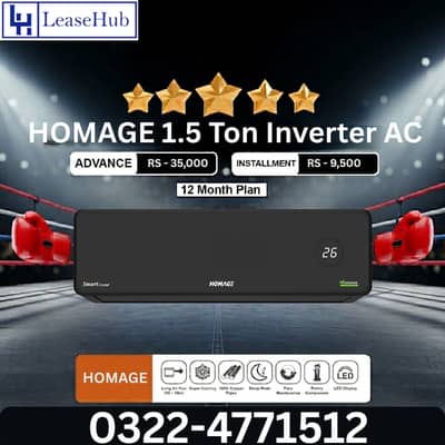 Homage 1.5 Ton Inverter Ac  On Easy Installment