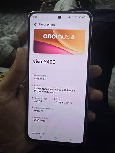 vivo y400