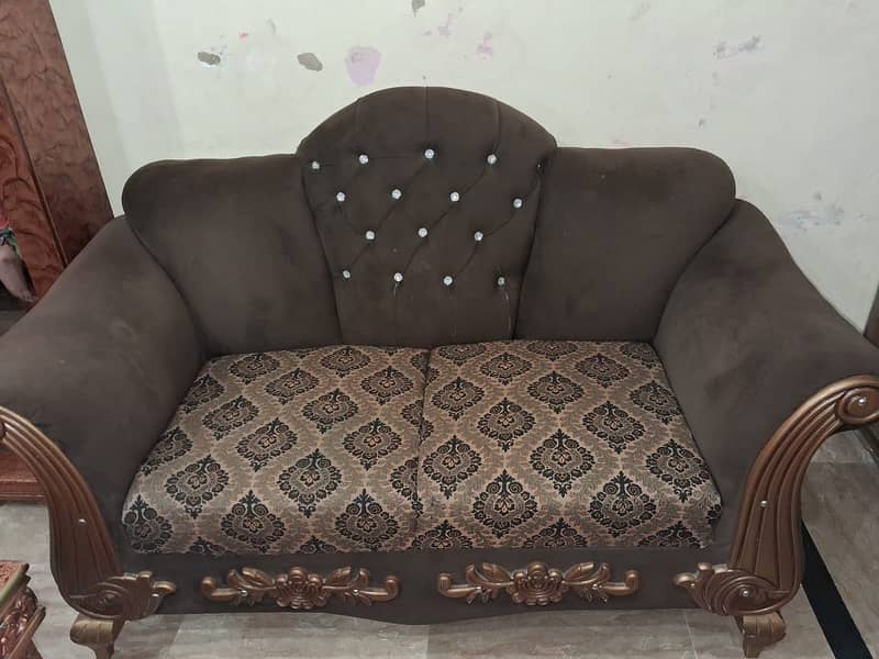 SOFA SET | WOODEN SOFA SET | SOFAS | 3+2+1 SET 0