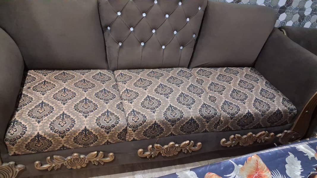 SOFA SET | WOODEN SOFA SET | SOFAS | 3+2+1 SET 2