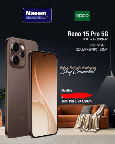 Oppo Reno 15 Pro 12GB/512GB – Box Open Like New