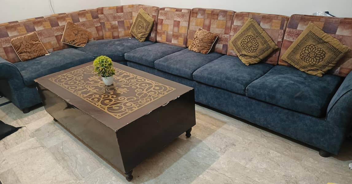 solid heavy wood sofa 0