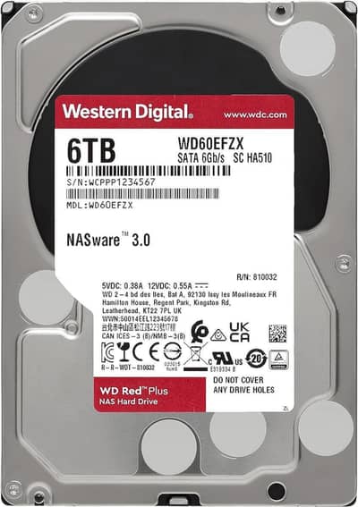 WD Red Plus NAS Drive 6TB