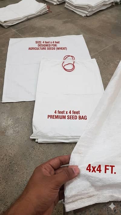 Empty big bags 4x4 feet for seeds/ any raw meterial