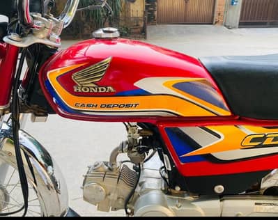 Honda cd70 model 2025 Islamabad number