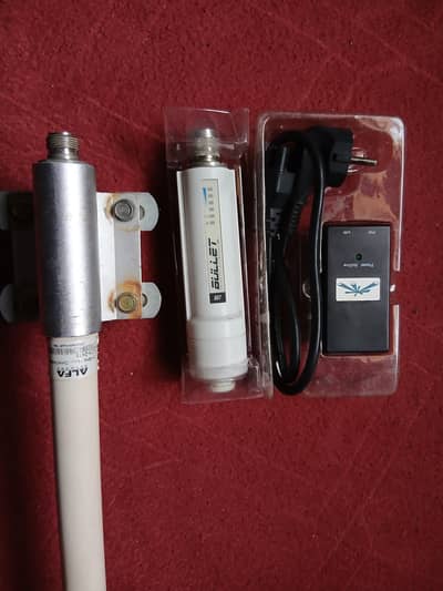 UBNT Bullet M2, PoE Adapter & Alfa Omni Antenna ADA-2415 15dB