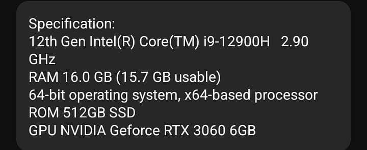 Acer nitro 5 i9 12 gen
