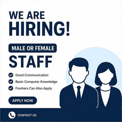 Office & Online Work Jobs Available – Male/Femal