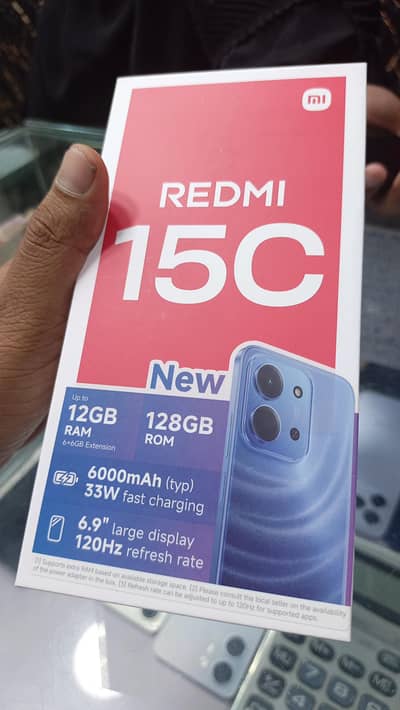 REDMI 15C 6GB/128GB ALL COLORS AVAILABLE HERE