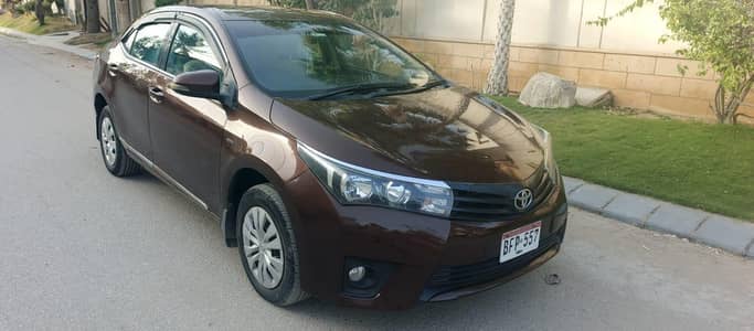 Toyota corolla gli model 2015 reg 2016 original dark brown