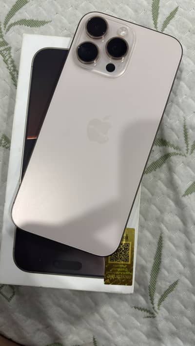 Iphone 16 pro max 512 gb pta approved