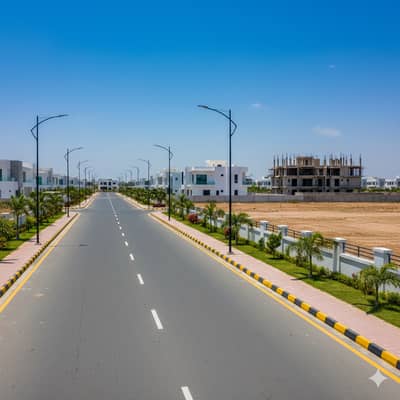1000 Yards Plot For Sale 31st Street Phase VIII-A, DHA Karachi
