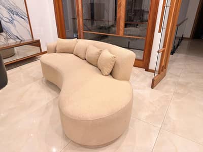Modern curved sofa