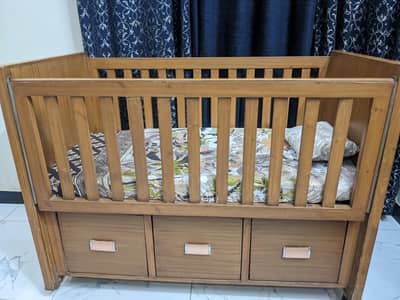 baby cot with mattress