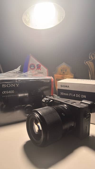 Sony A6400 with Sigma 30mm 1.4 lens