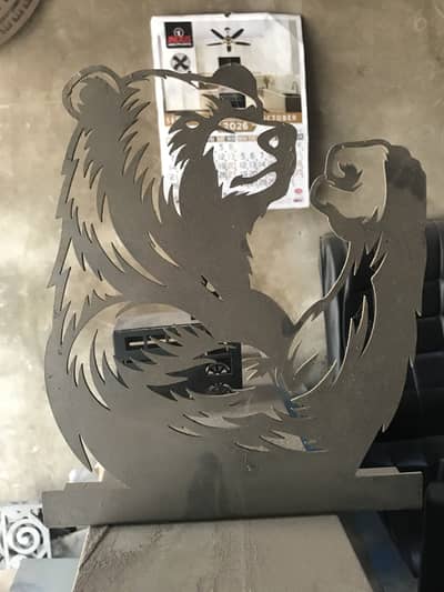 Decoration piece in metal