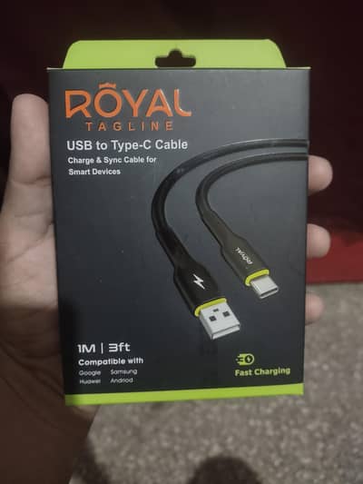 Royal tagline USB to C type cable,
