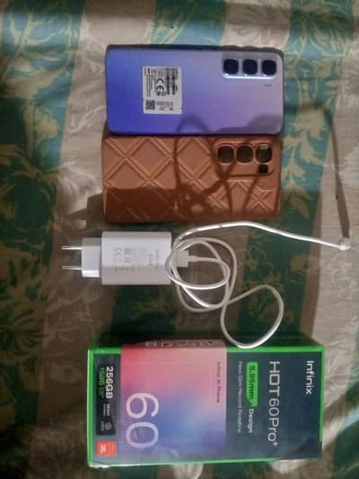 Infinix hot 60pro+ 10 days used 16/256mobile all accerious available