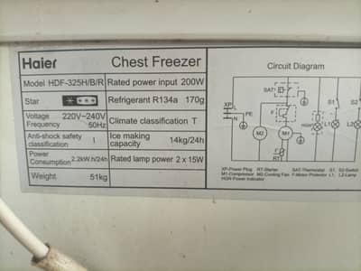 Haier Deep Freezer HRF325H