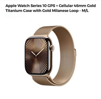 Apple Watch Series 10 Titanium Case Gold 46mm