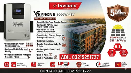 Veyron 6kw Hybrid Solar Inverter >>>Limited Time Offer<<