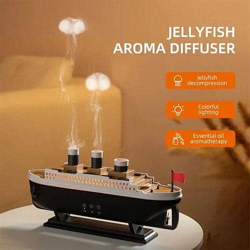 itanic Humidifier with Remote Control Aromatherapy Diffuser Steam Humidifier 7 Light 2 Mid Mode Humidifier for Bedroom