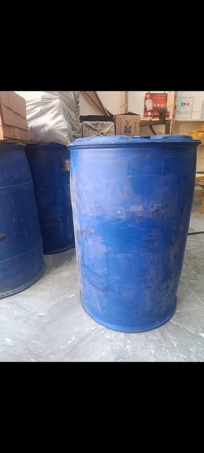 drum  blue colour