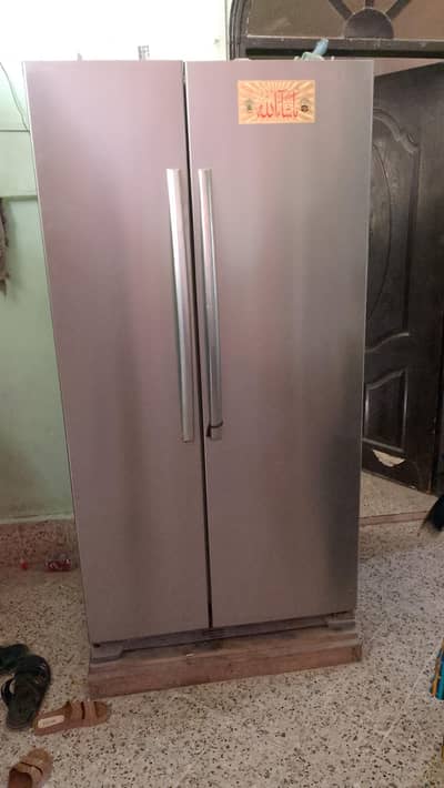 2 door used fridge full okay