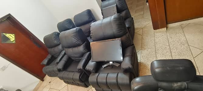 8 RECLINER SOFA/ HOME THEATER SOFA  EACH 50,000/-