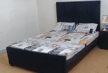 Black double bed for sale