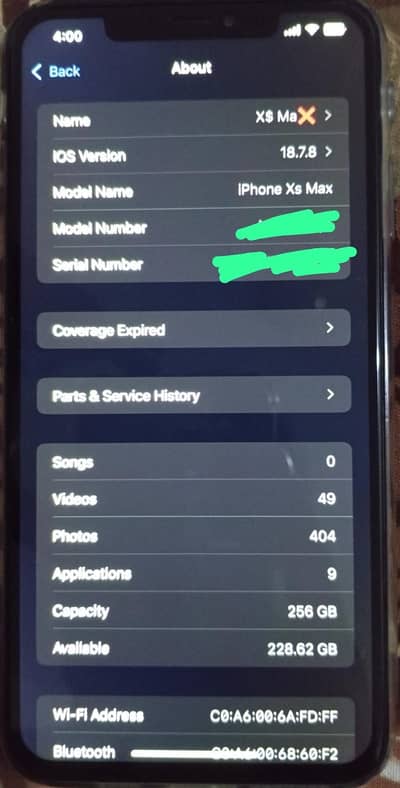 I Phone Xs Max 256 Gb Golden Colour