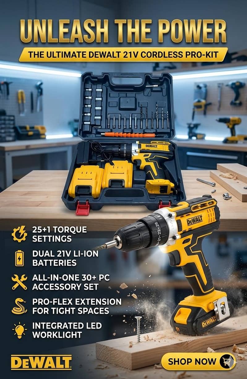 DeWalt Cordless Drill Machine 1
