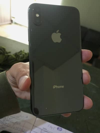 I phon x water proof battery health 85 black color jv 256 gb