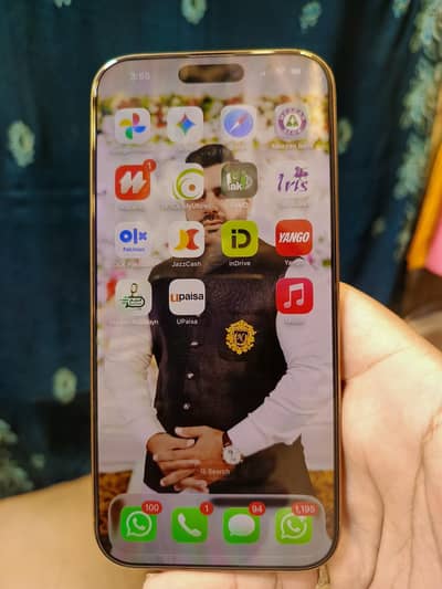 i phone 16 pro max 90 battery helth 10by 10 ok water pack