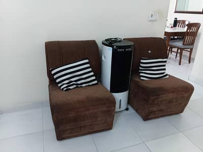 2 single sofas