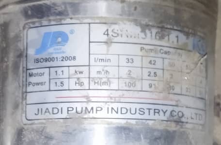 1.5HP JD Pump Used