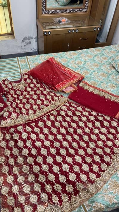 brand new bridal lehenga for Barat only one day used