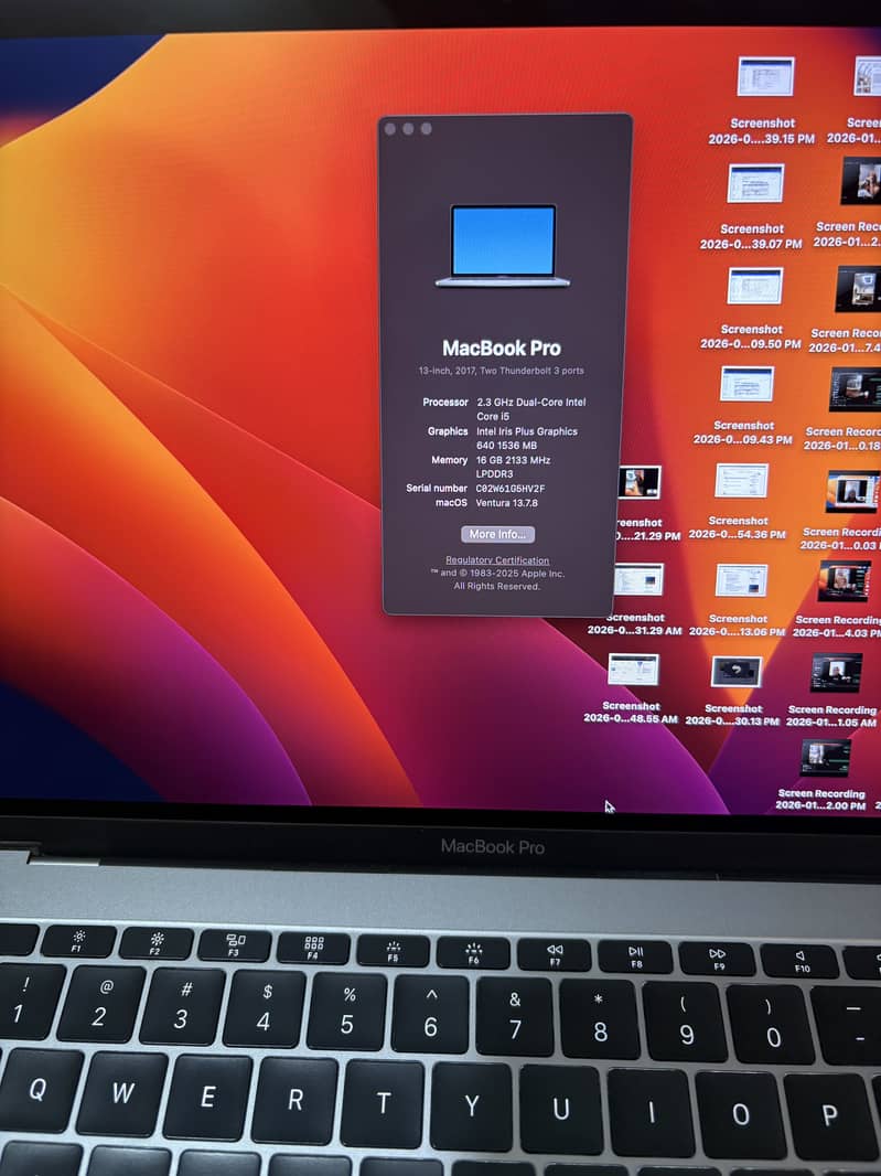 Macbook pro 2017 2