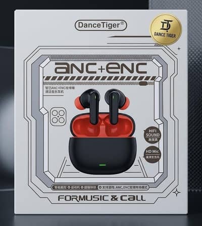 Dance Tiger Earphone  | ENC+ANC | Zero Noice | Brand New
