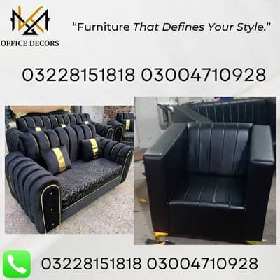 Modern Luxury 3+2+1 Couch Set For Home & Office | Sofa set for sale