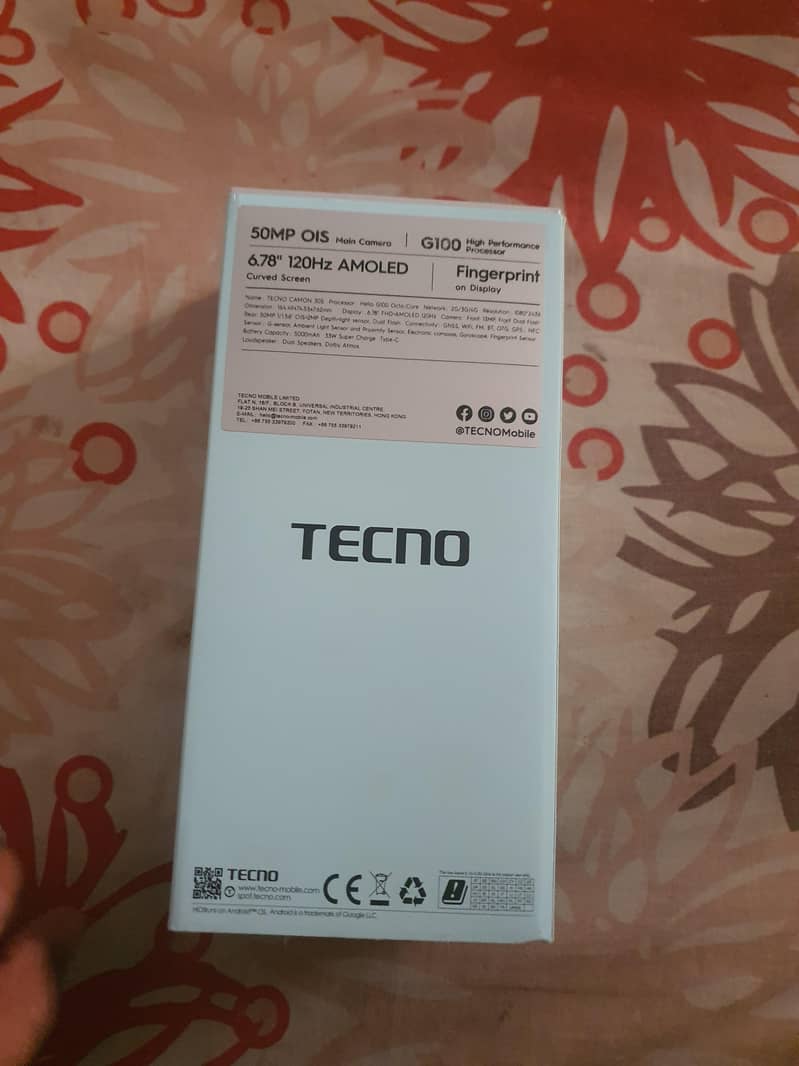 Camon 30s complete box 16