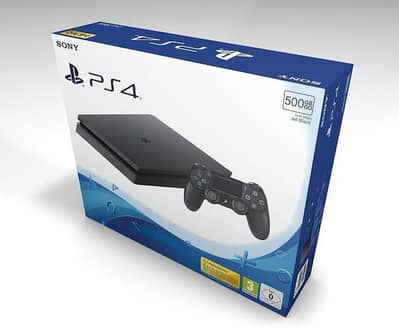 ps4 slim 500GB 2 wireless controllers wwe2022 game hdmi power 10/10