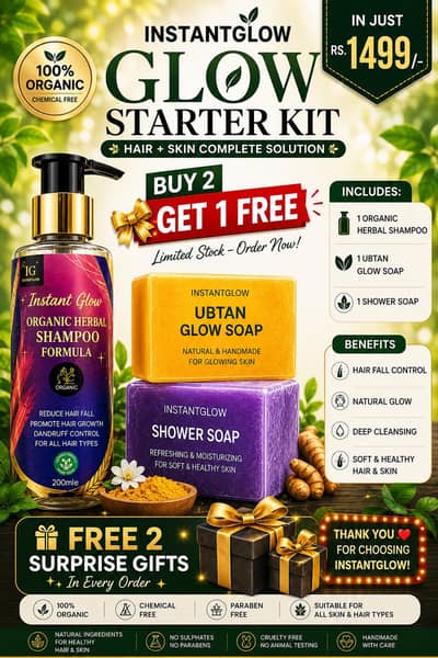 Instant Glow starter kit  hair & skin complete combo