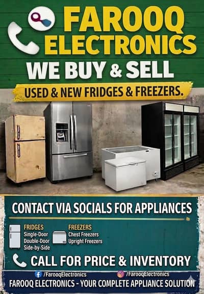 New Used |Fridges |Freezers