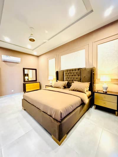 1125 Sq. Ft . 5 Marla Brand New Luxury Fully Furnished Family Apartment Available For Rent In Ex Air Avenue Luxury Apartment DHA PHASE 8 Lahore. All facility available only Rent [95000 with maintenance charger. ] Fully Furnished Apartment